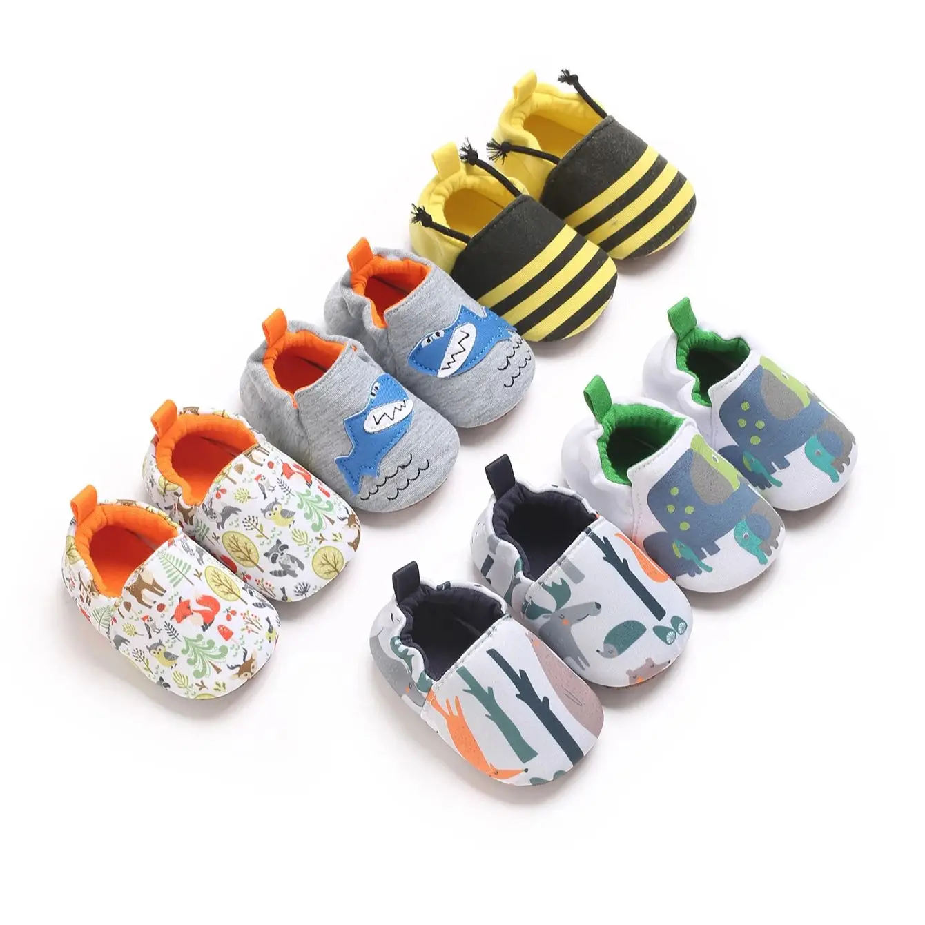 

Beautiful Cute Cartoon Infant Unisex Baby Warm Cotton Anti-Slip Soft Sole First Walkers Shoes
