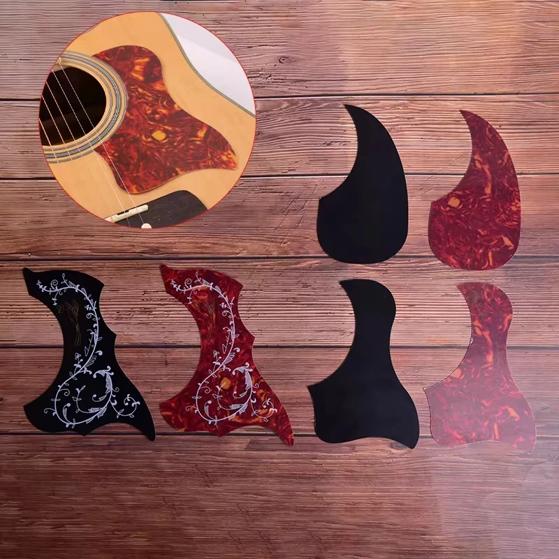 Guitar Guards Protective Stickers Anti-scratch Guitar Decorative Stickers Adhesive Pick Guard Sticker For Acoustic Guitar