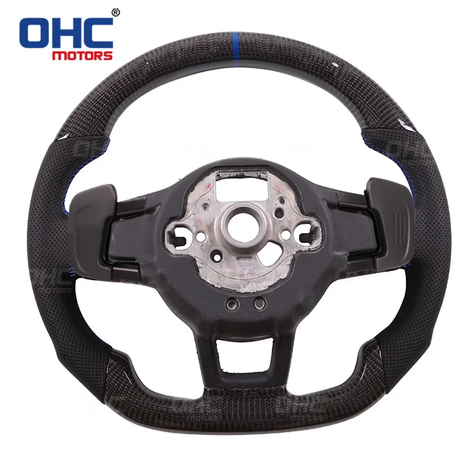 Upgrade Mk7 for vw Scirocco Steering Wheel Carbon Fiber passat Golf 6 Polo Steering Wheel