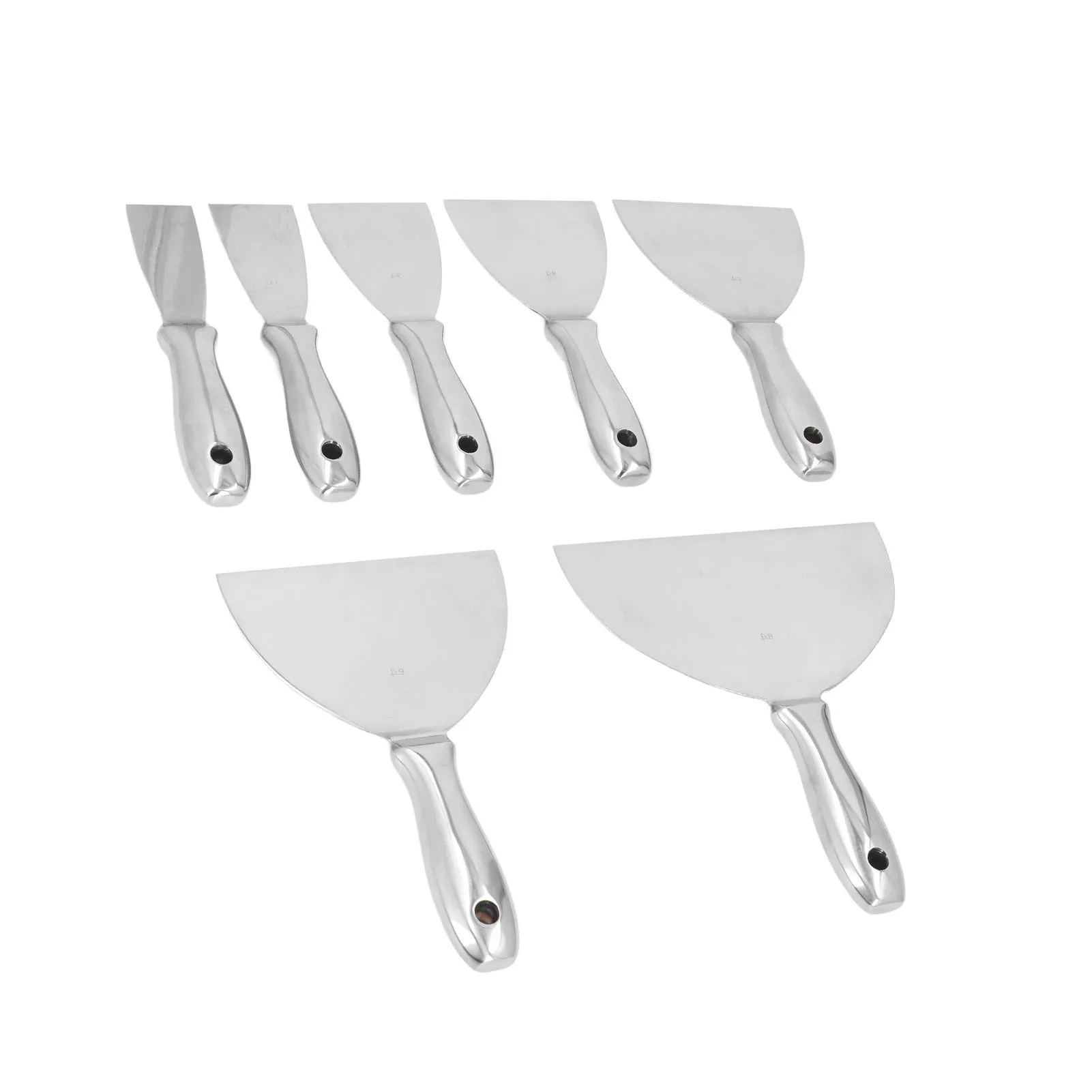 7 قطعة سكينة معجون الطلاء مكشطة لإصلاح دريوال إزالة خلفية تطبيق المعجون الجص الاسمنت دريوال أداة اليد عدة