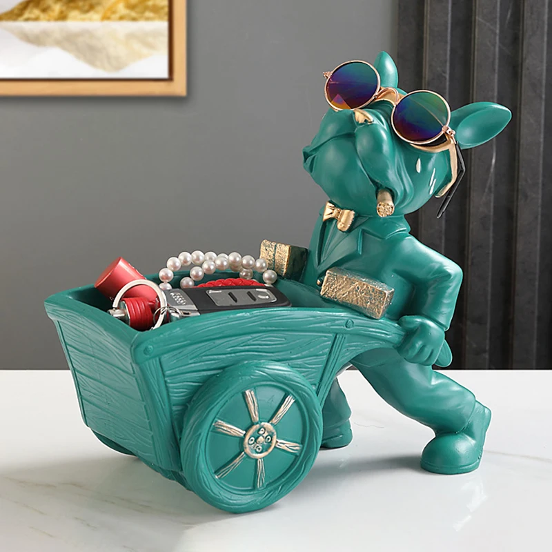Hund Statue Aufbewahrungsbox Tier Ornament Harz Kunst Skulptur Figur Home Dekoration Home Dekoration Studie Ornament – Detail 4