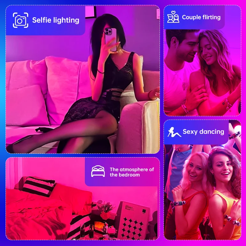 16 Colors RGB Bulb LED Multicolor Bulb E27 5W/7W/9W/12W Household Lighting Dimmable Remote Control Smart Lamp Atmosphere Light