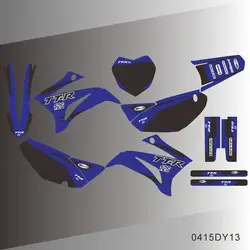 For YAMAHA TTR 125 TTR125 2008-2023 Full Graphics Decals Stickers Motorcycle Background Custom Number Name