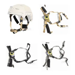 Tactical Helmet Suspension System Adjustable EX Helmet Lanyard Outdoor Hunting BK/DE/RG Helmet Accessies