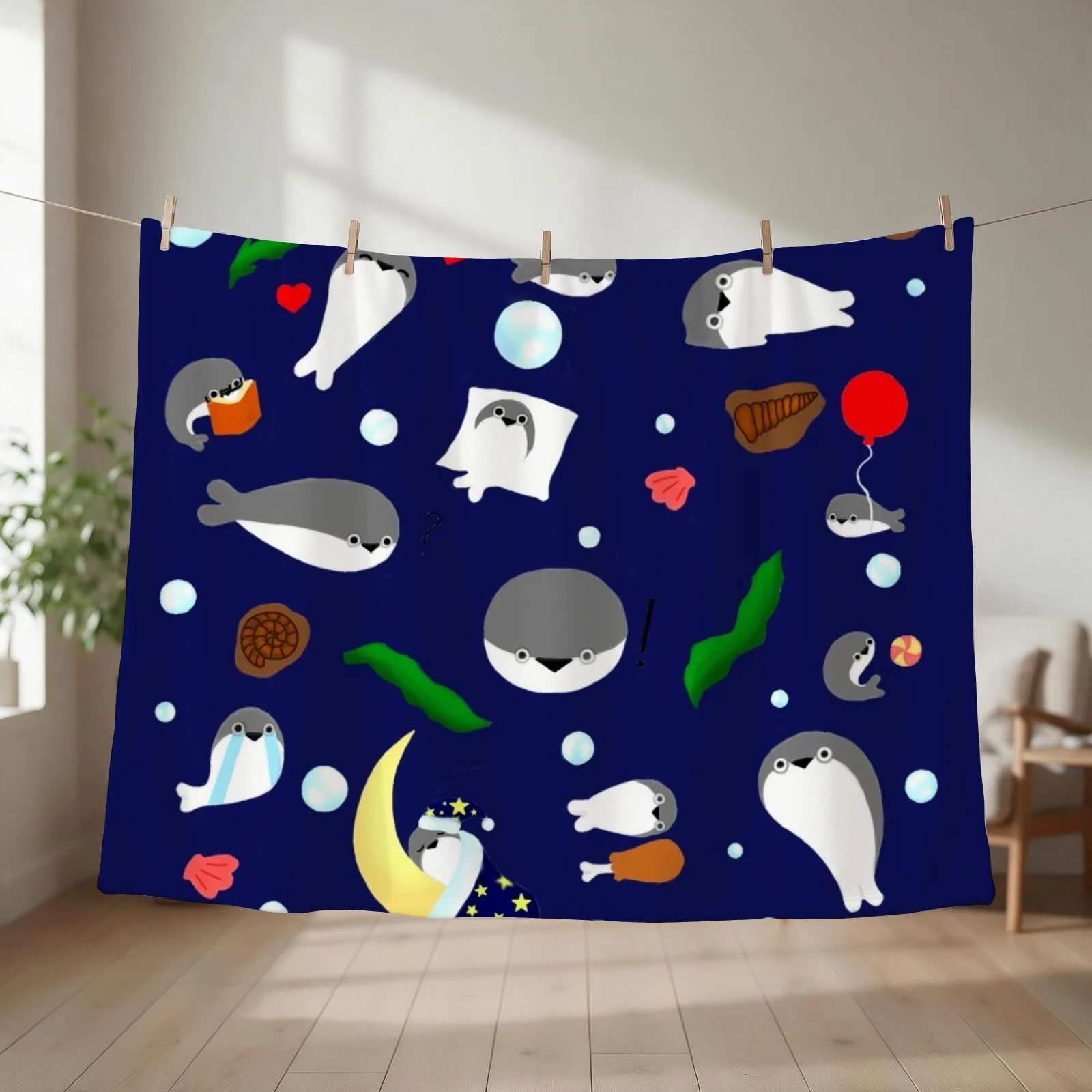Sacabambaspis pattern Throw Blanket couch cozy soft plush fuzzy picnic outdoor blanket