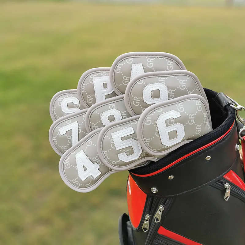 Magnetic Golf digital gradient iron head cover iron head wedge copper 4-9 asp Variety of golf club protectors