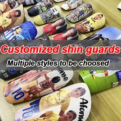 Customized Football Shin Guards Children Kids Man Festival Gifts Protector For Soccer Training Personalized shin pads and socks