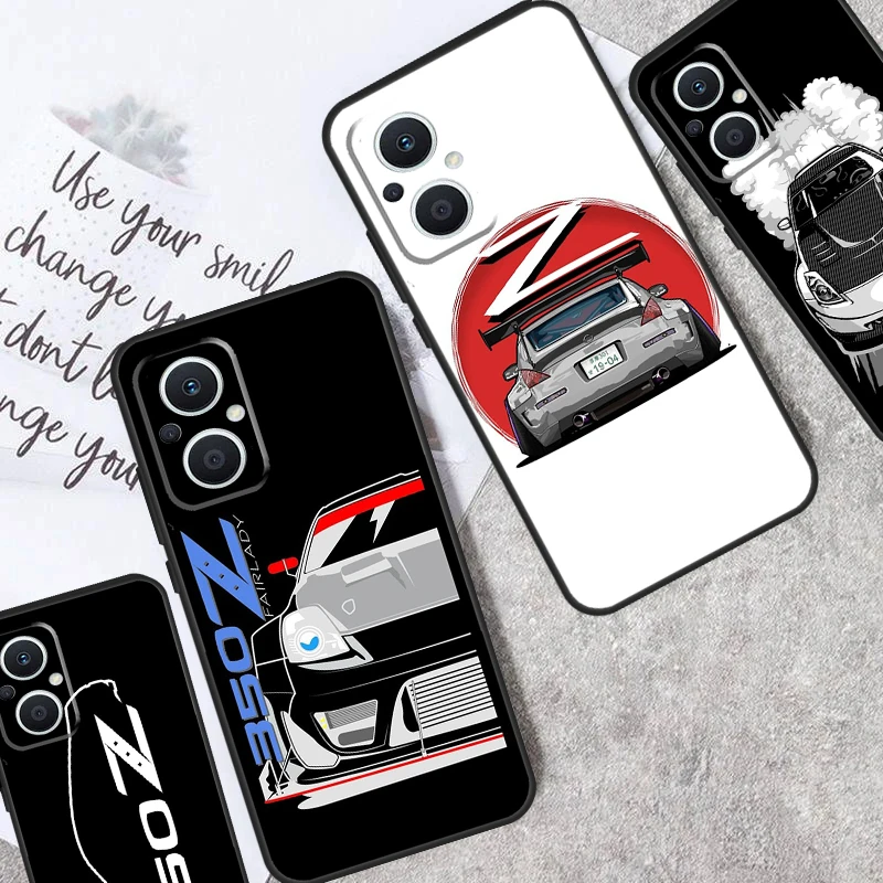 Cars 350Z Fairlady Case For OPPO Reno 4 5 6 7 8 Lite 5Z 4Z 2Z 8T 10 Pro OPPO Find X2 X3 X6 X5 Pro Lite Cover