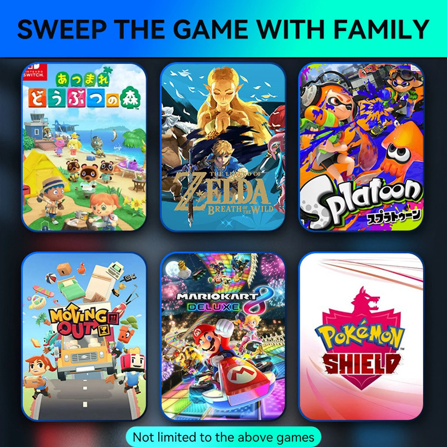 Compatible with Nintendo Switch Controller, Upgraded Switch Controllers for Switch/Lite/OLED, with/Dual Vibration/Motion