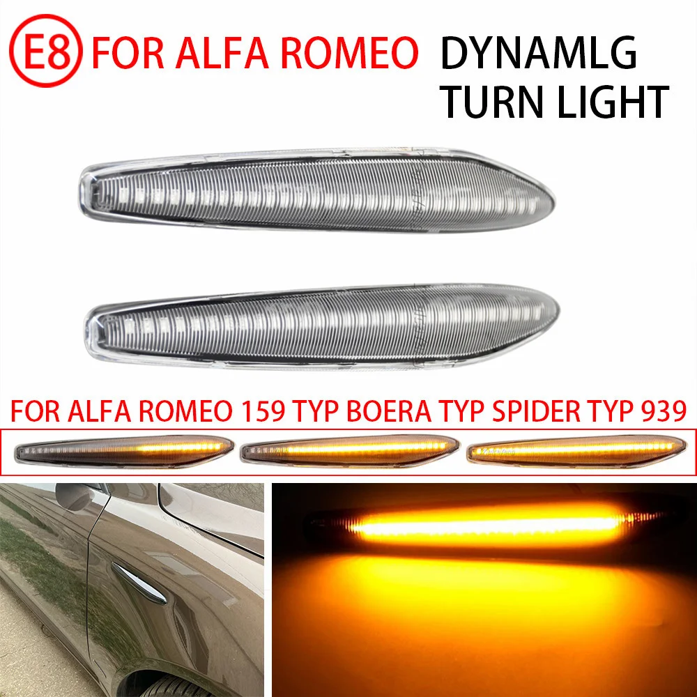 Led Dynamic Turn Signal Light Side Marker Blinker Indicator Lamp Repeater For Alfa Romeo 159 Sportwagon Brera Spider 939 2006-12