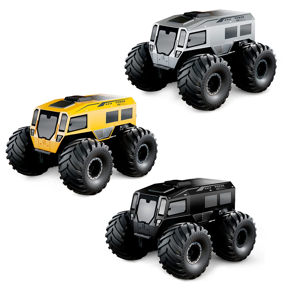 سيارة 9IMOD RC بمقياس 1/24 مقاومة للماء 4WD 2.4Ghz Q210 أرض مائية مزدوجة الوضع سيارة حيلة برمائية بمفتاح واحد لبدء سيارة RC على الطرق الوعرة #6