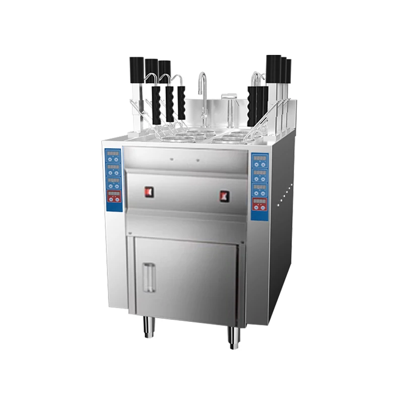 

Profession Automatic Noodle Cooker 6 Baskets Pasta Spaghetti Commercial Intelligent Electric Stainless Steel Equipment