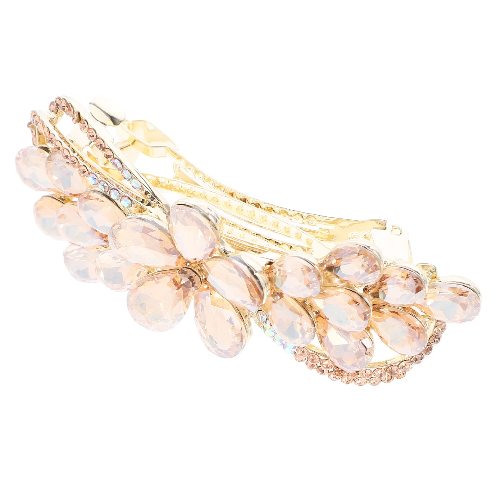 

Hair Curler Large Spring Hairpin Baby Clips for Women Rhinestones Accessories Girl