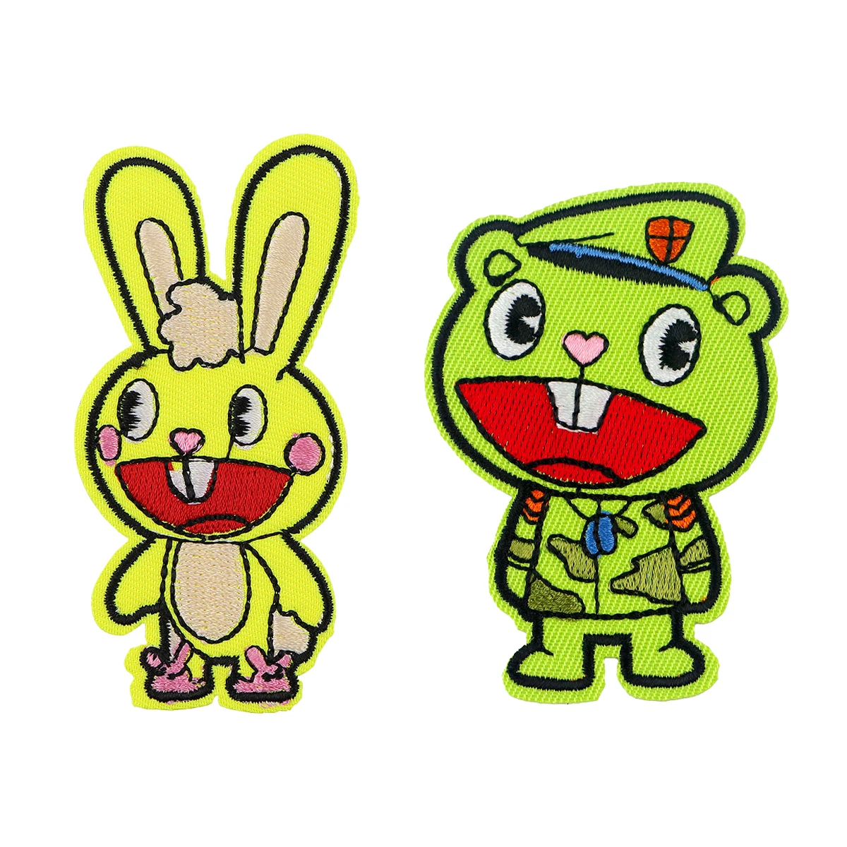 Lovely Rabbit Patch Iron On Patches For Clothing Stickers Embroidered Patches On Jackets DIY Clothes Stripes For Childrens