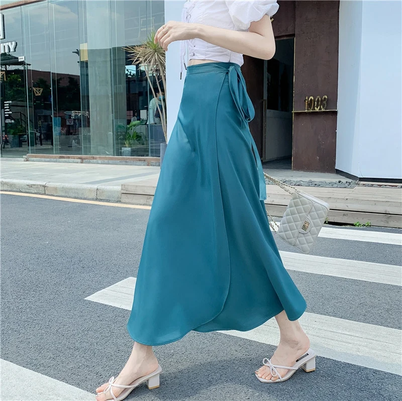 Solid chiffon turquoise green