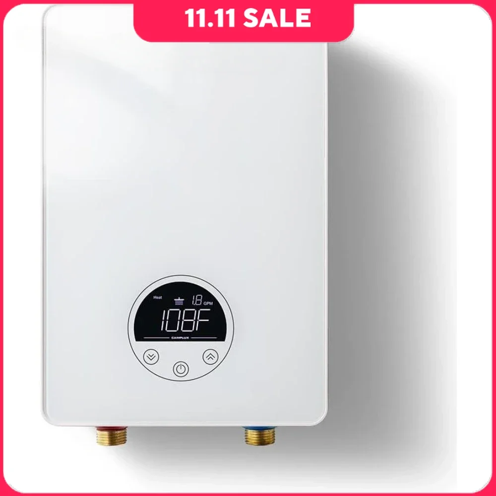 

Tankless Water Heater Electric, 6kW 240 V Instant Water Heater Under Sink Self Modulating Technology, Demand Water Heaters