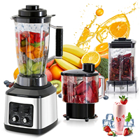3 in 1 Electric Table Blender Multifunctional Mixed Juicer 3L+1.5L+0.5L High Power Kitchen Food Processor Blender for Ice Fruit