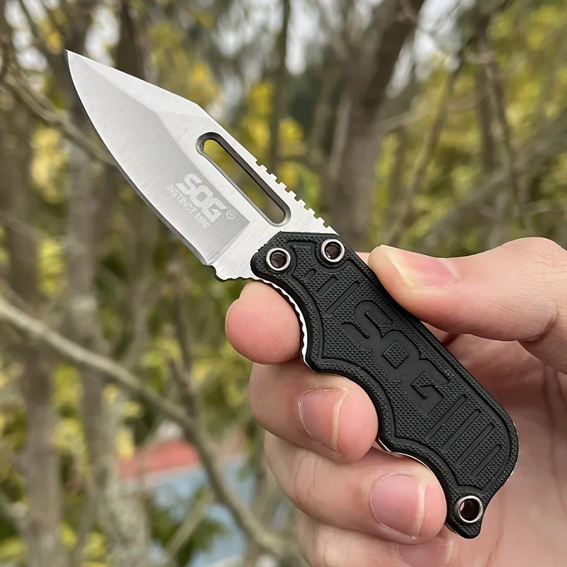 Small Fixed Blade Knife Tactical Pocket Knife, Ideal for Mountaineering, Exploration, Rescue, Camping, EDC -Perfect Gift for Men