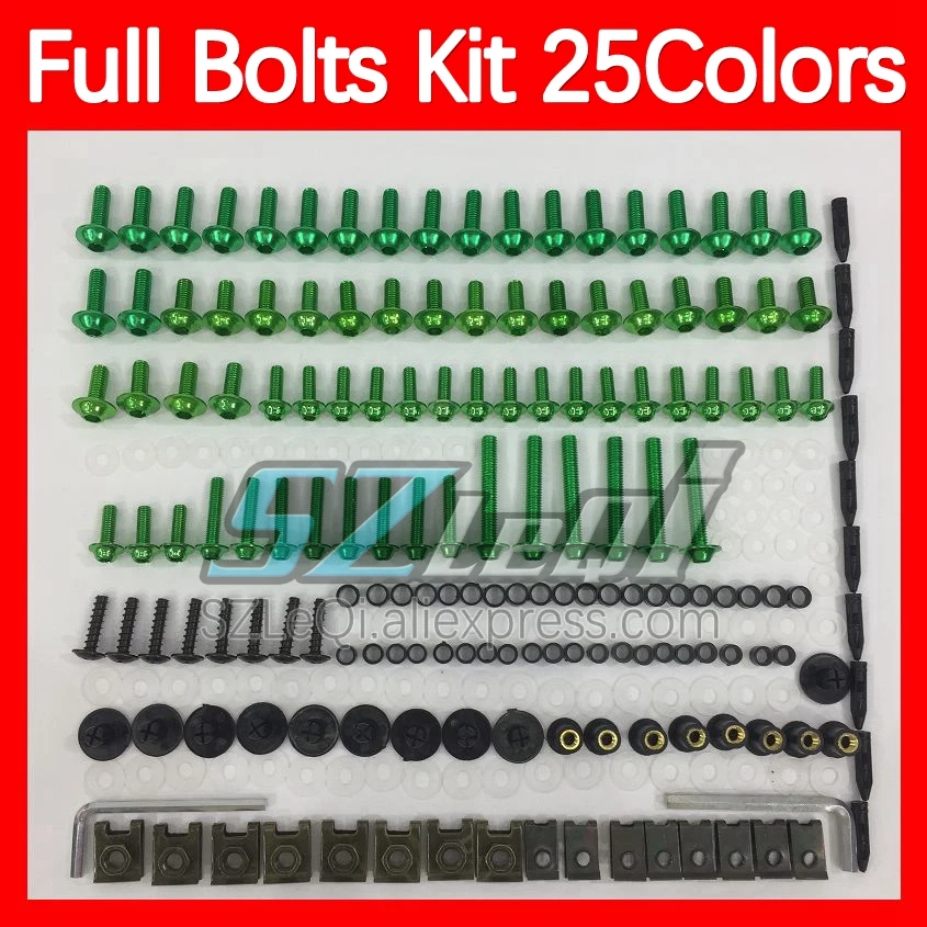 Fairing Bolts Full Screw Kit For HONDA CBR600FS CBR600 CBR 600F3 600 F3 FS CBR600F3 95 96 1995 1996 Body Bolt Screws Nuts 268ps