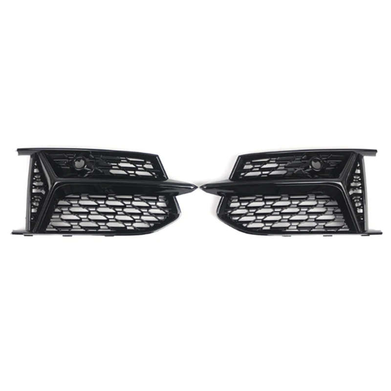 

A99F-1Pair Front Bumper Grille Fog Light Cover 4K0807647 4K0807648 For A6 C8 2019-2023