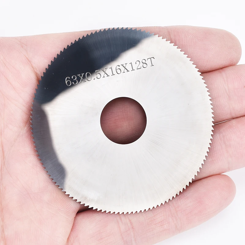 63mm diameter carbide tungsten steel saw blade 0.5mm ultra-thin thickness slotted saw blade tungsten steel blade cutting tool