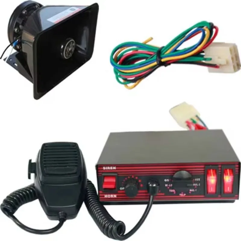 Truck flash strobe light bar with alarm and speaker Emergency vehicle strobe light bar