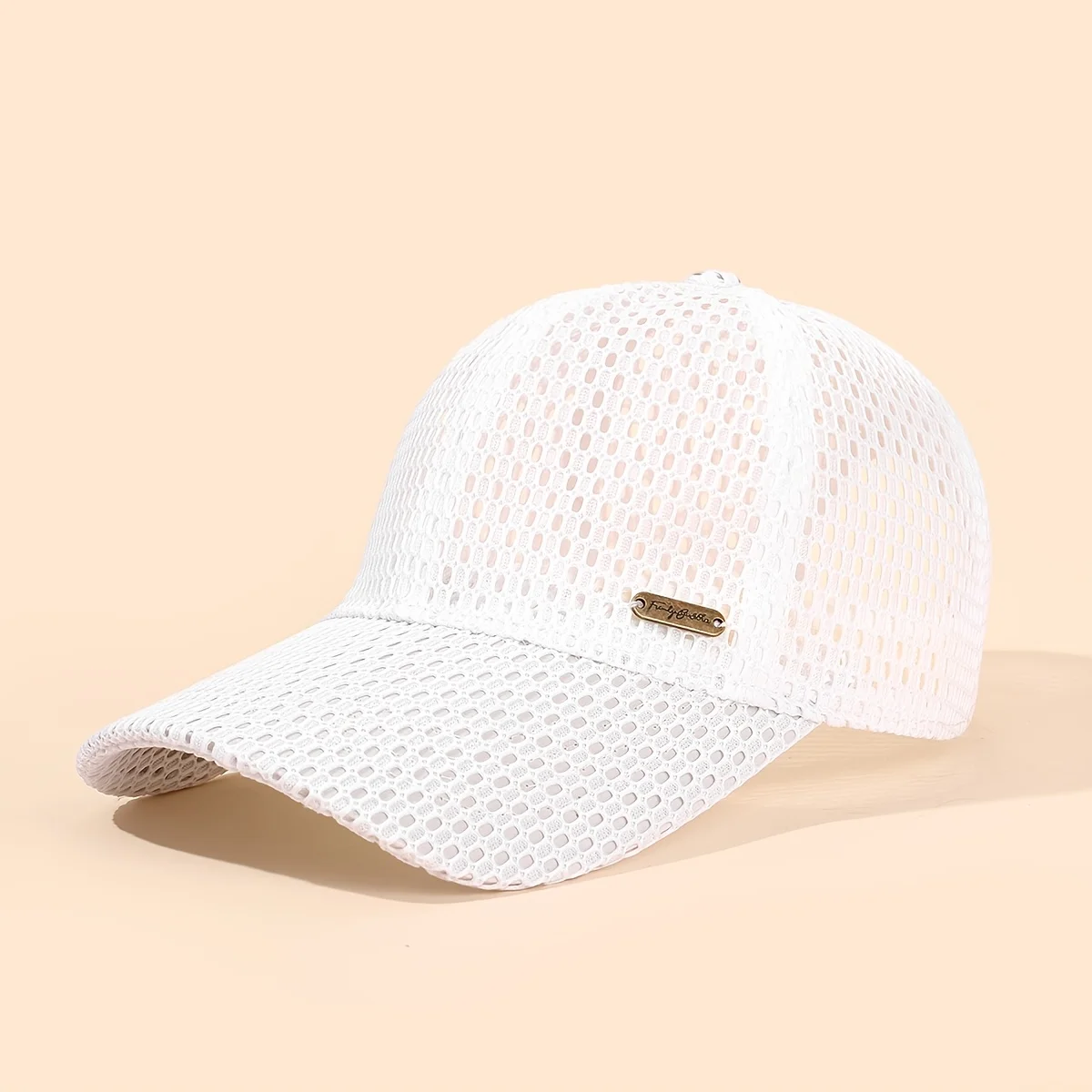 Herren Sommer Dünne Sportkappe Outdoor Mesh Logo Modische Sommer-Baseballkappe Atmungsaktiver Sonnenhut Anglerhut – Detail 3