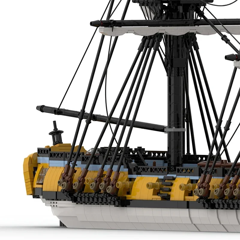 Moc tijolos de construção modelo militar britânico hms challenger barco tecnologia blocos modulares presentes brinquedos para crianças montagem diy