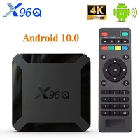 Smart Set Top Box X96Q TV Box Allwinner H313 Quad Core 2.4G Wifi Android 10.0 4K Google Player Youtube Media Player X96Q 2GB 16G