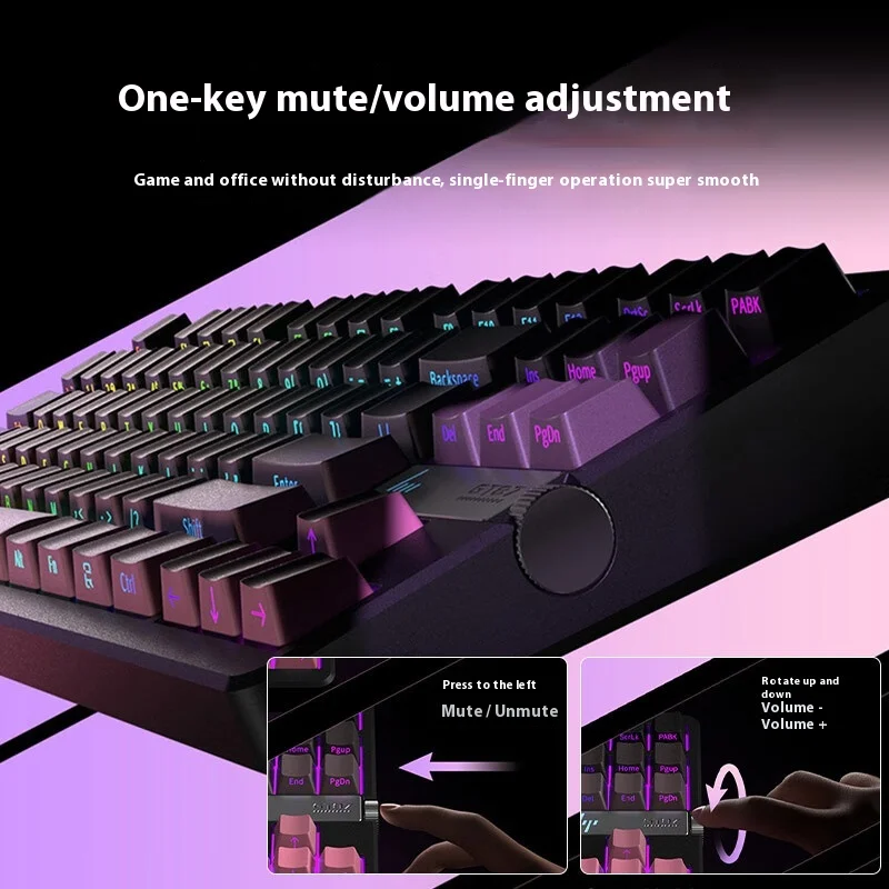 HP GT87 Three Mode Wireless Mechanical Keyboard Gaming Office Gasket 10000mah RGB Light Hot Swap HIFI Sound Ergonomic Keyboard