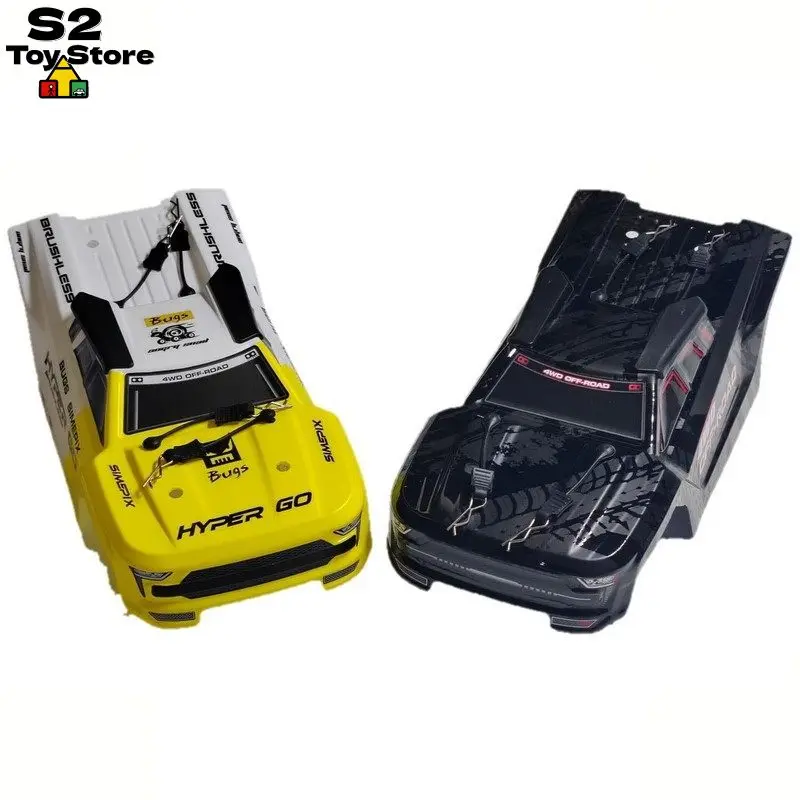 MJX 14207 1/14 Scale Replacement Body Shell OEM Style in Yellow/Black RC Car Upgrade & Spare Part