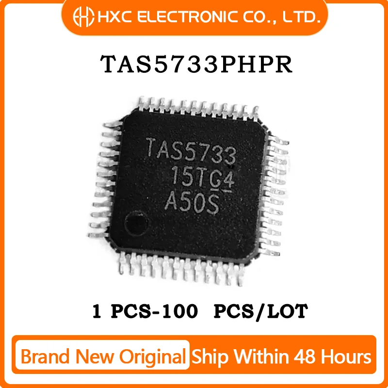 5/10/50/100PCS 100% New TAS5733 TAS5733PHP TAS5733PHPR QFP-48 Chipset