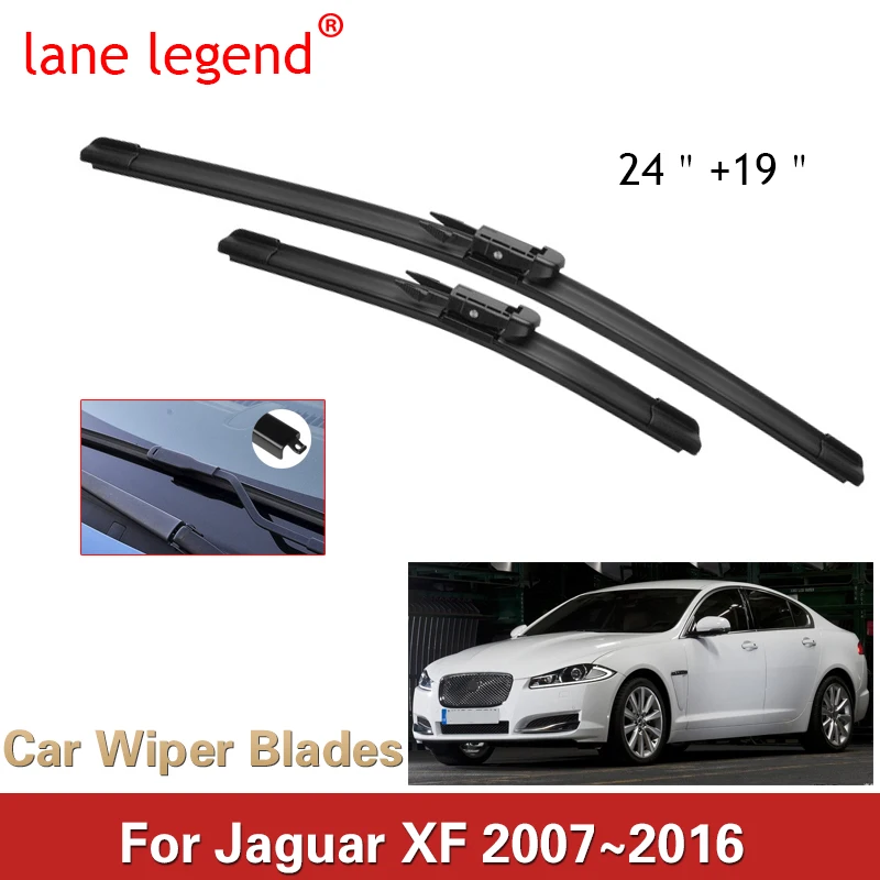 Car Wiper Blade for Jaguar XF 2007~2016 XF Sportbrake Windshield Wipers Car Accessories Stickers 2008 2009 2010 2011 2012 2013