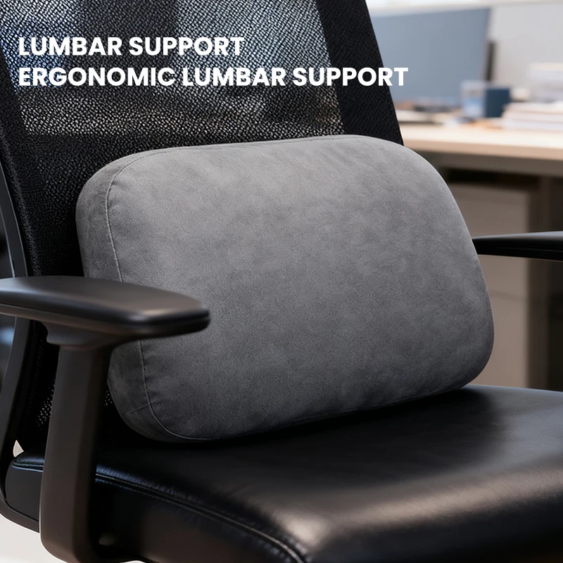 Cojín de soporte de cintura para asiento de oficina, cómodo y suave, alivia la presión, silla Universal, cojín de soporte de cintura para sentarse prolongada