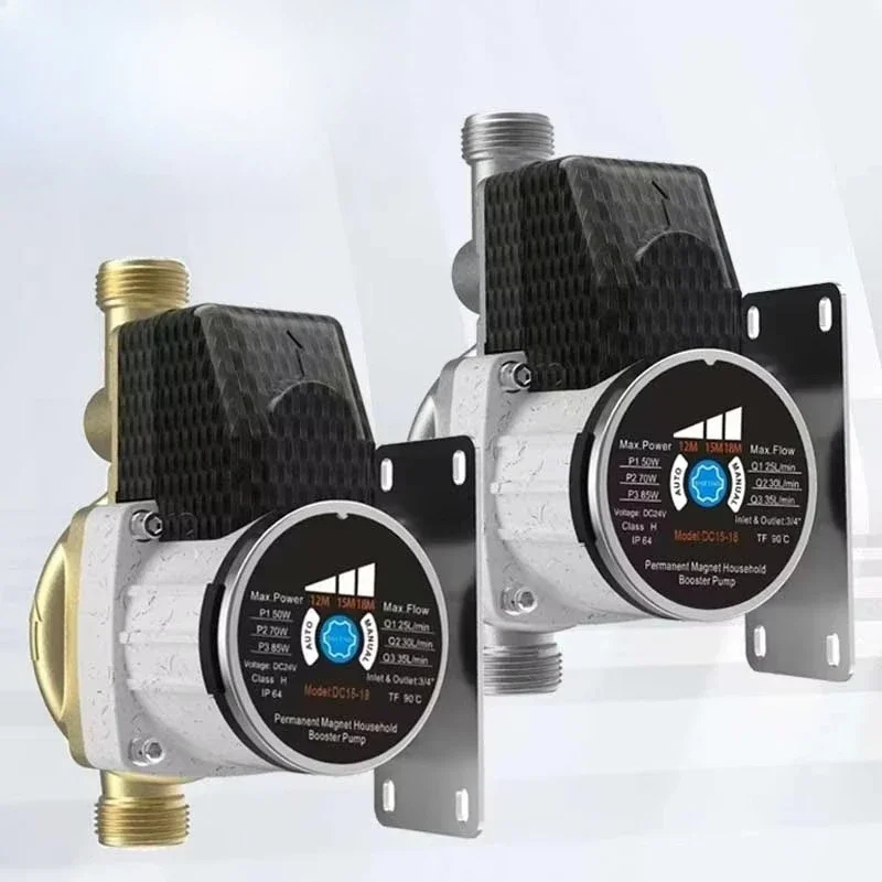 

Household automatic 24V DC silent low pressure water booster pump with pure copper motor