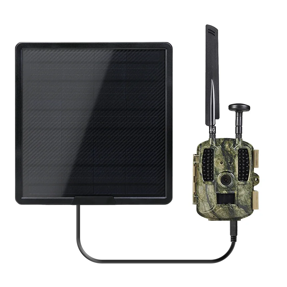 Solar Panel For Game Camera Built In Battery 12V 10W USB DC5 Plug Rechargeable Waterproof