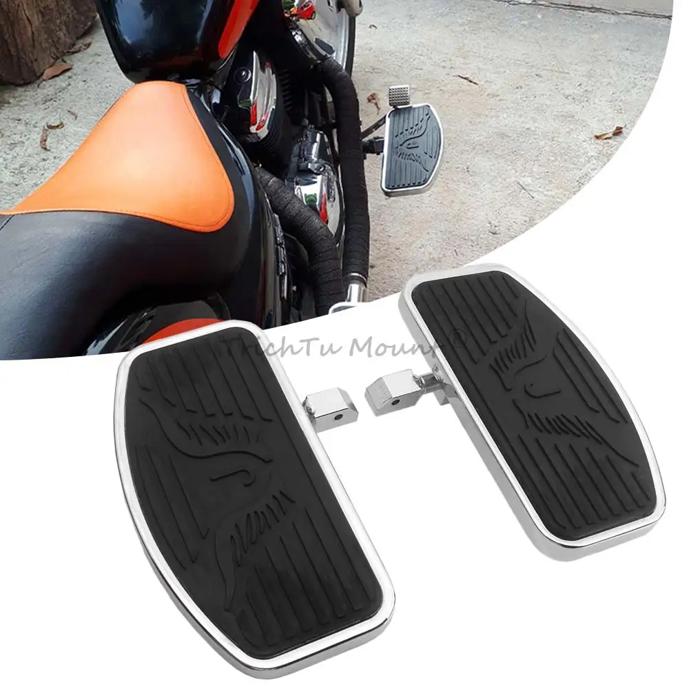 

Motorcycle Front Rider Floorboards Driver Footboard Fit For Honda VT600C VT125C Shadow VLX NV400 Steed VF750C Magna Black Widow