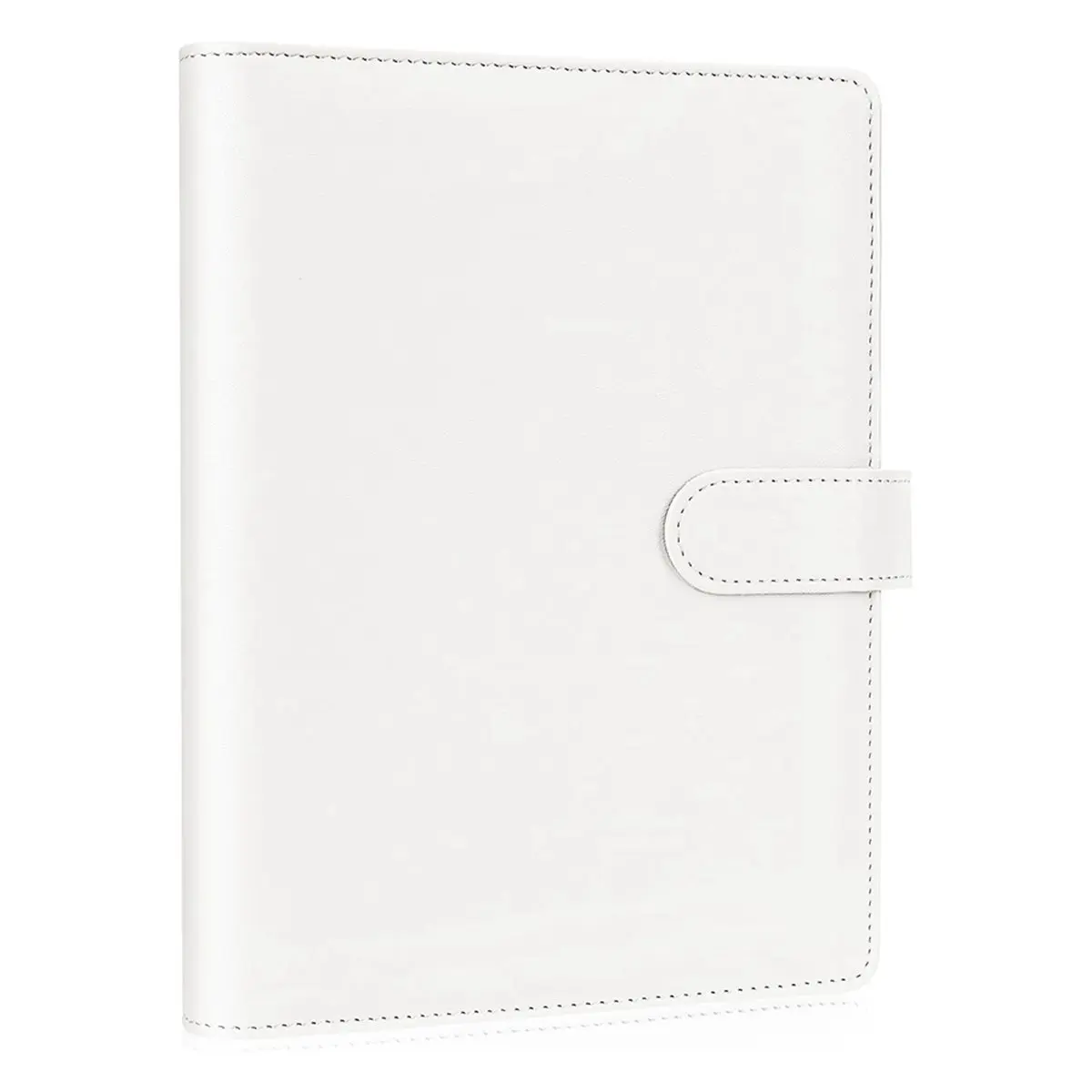 【New User-Coupon!】PU Leather A5 Ring Binder with Magnetic Closure 6 Ring Binder Cover for A5 Filler Paper, Refillable Notebook B