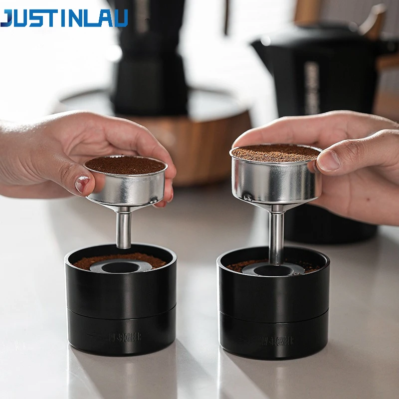 

JUSTINLAU Moka Pot Cyclone Coffee Distributor Adaptive Height Mocha Coffee Distribution Leveler Tools Home Barista Accessories