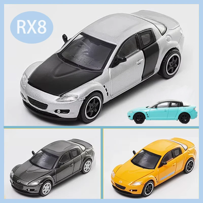 

DCT масштаб 1/64 RX8 сплав имитация модели автомобиля статическая коллекция украшенные праздничные подарки игрушки сувенирный подарок