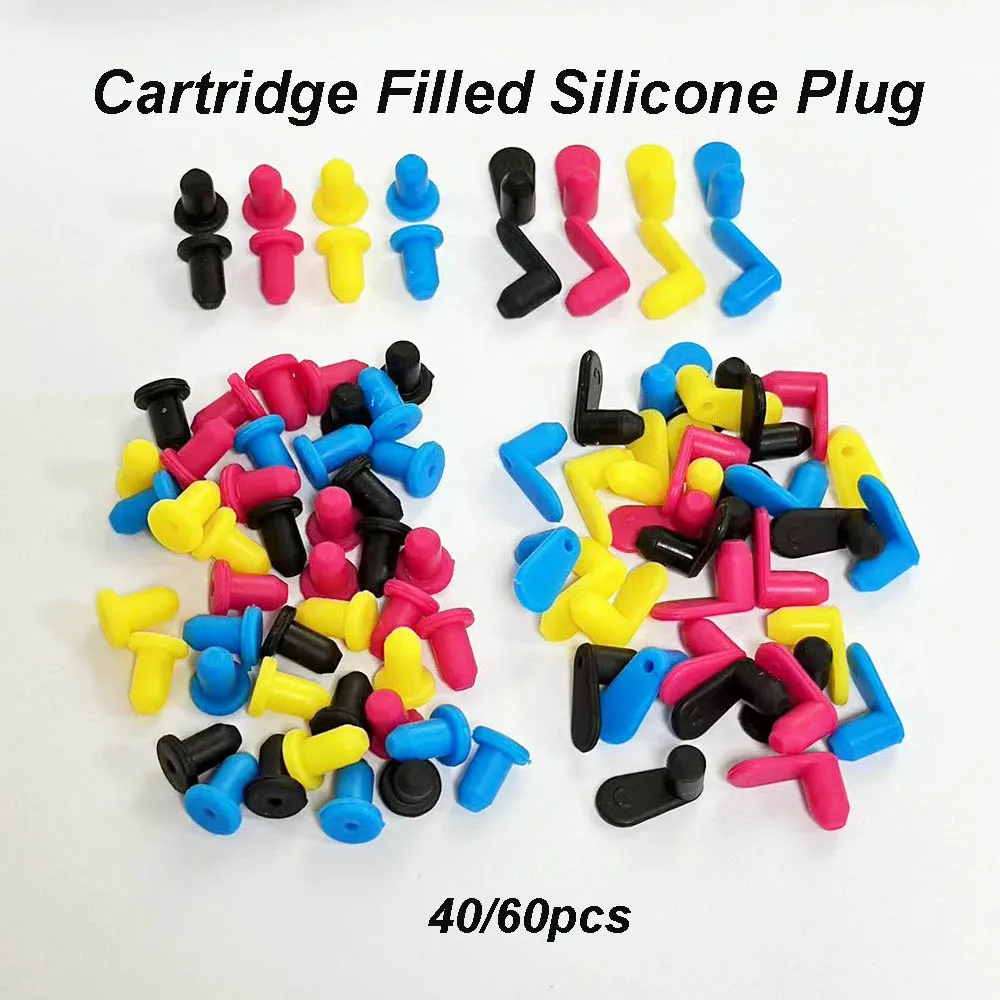 Ink Supply System High-elastic Filling Parts Refill Cartridge Silicone Seals Sealing Rubber Plug 4mm Solid Plugs