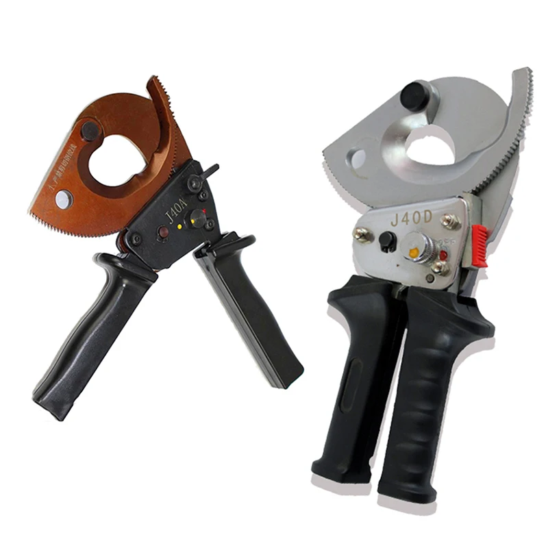 Ratcheting Heavy Duty Cable Cutter, Cutting Range 300mm2, 500mm2, Bicycle Cable Cutter for Copper and Aluminum Cables