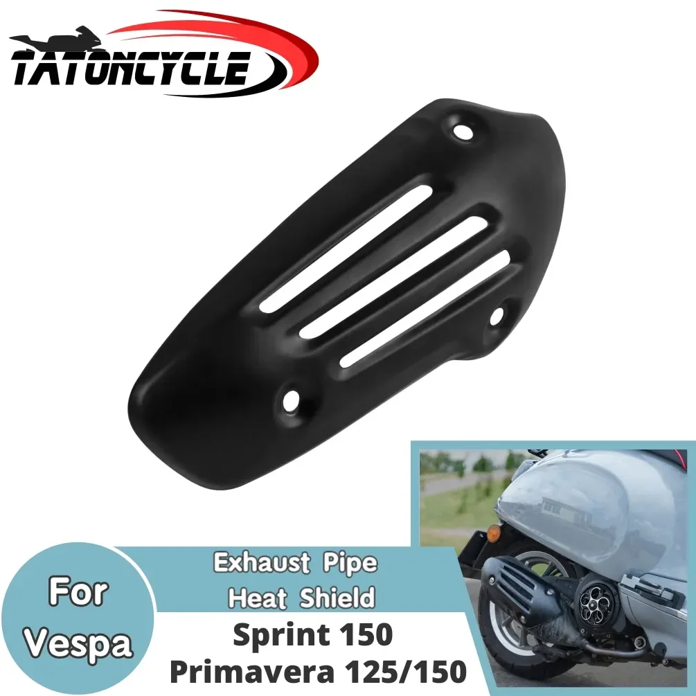 

Sprint 150 Motorcycle Exhaust Pipe Heat Shield Trim Cover Fairing For Vespa Primavera 125 150 2014-2022 Muffler Guard Protector