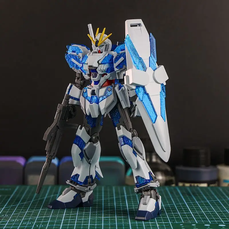 مجموعة نماذج عنقودية B Star باللون الأزرق بمقياس 1/144 مع شكل صحوة ونموذج شارات مائية لهواة الجمعين والهواة