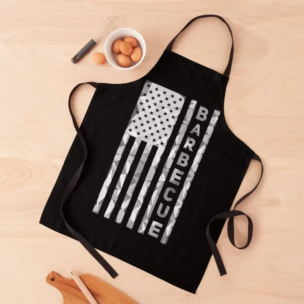 

Barbecue American Flag Apron kindergarten teacher Costume Waiter Apron