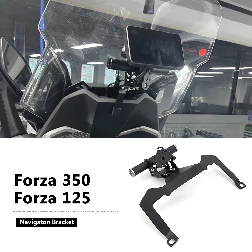 

2025 Motorcycle Front Phone Stand Holder Smartphone Phone GPS Navigaton Bracket For Honda Forza350 Forza125 Forza 350 FORZA 125