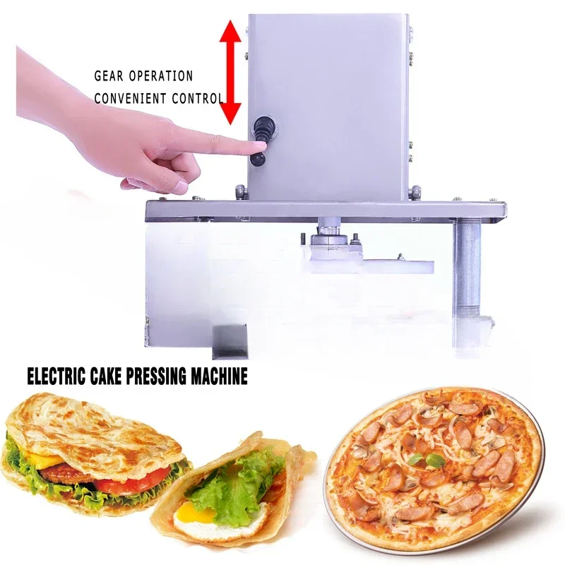 Electric Pizza Dough Press Machine Commercial Flour Tortilla Presser Dough Roller Sheeter Pressing Machine Household