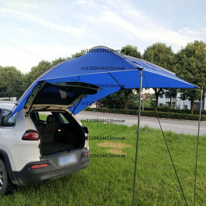 Tent Vehicle Rear Canopy Beach Waterproof SUV Trunk Tent Car Tail Self-driving Picnic Barbecue Rainproof Awning Shelter Tourist