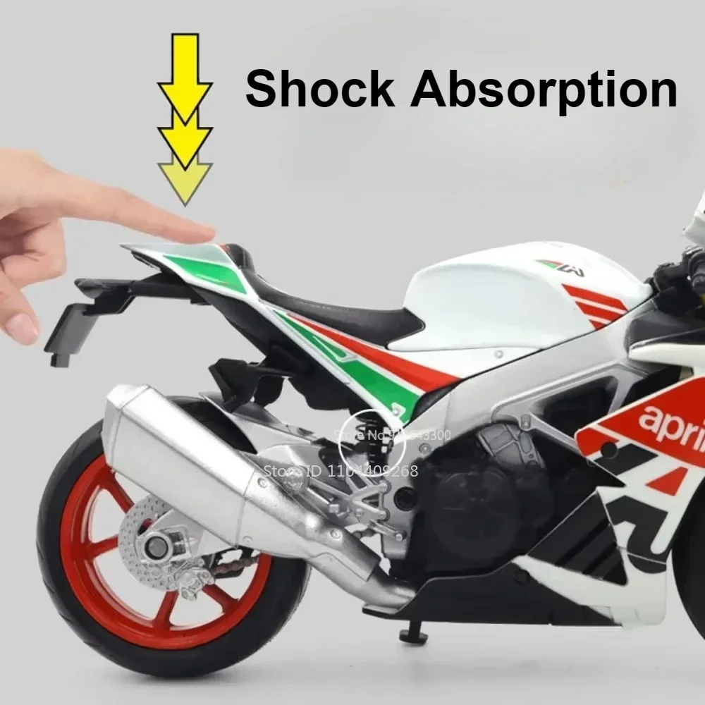 1:12 Aprilia RSV4 RR1000 Suzuki GSX-R1000R Alloy Racing รถจักรยานยนต์รุ่น Diecast Street Cross-Country มอเตอร์รุ่นเด็กนําเสนอ