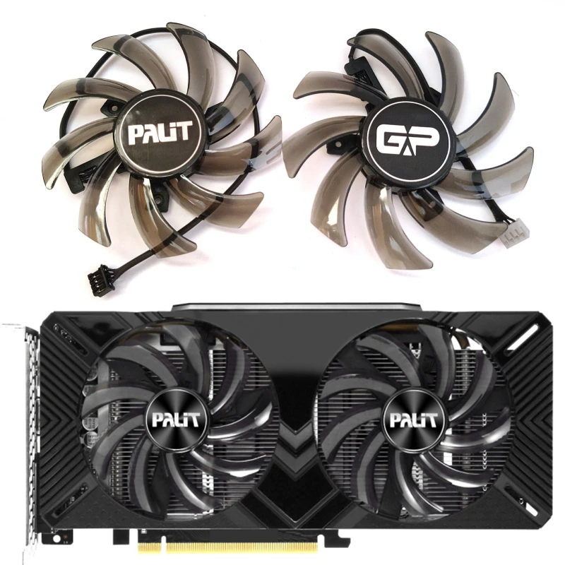 NEW GA91S2U RTX 2060 2070 GTX 1660 GUP Fan，For Palit RTX 2060 2060 SUPER 2070、GTX 1660 1660TI Dual Video card cooling fan